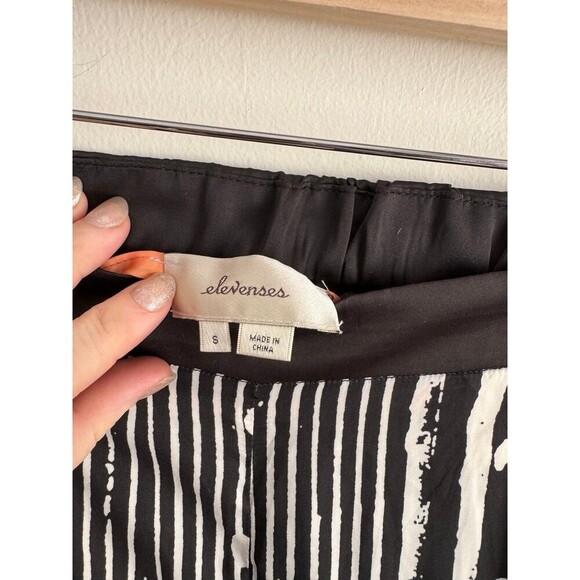 Anthropologie Elevenses Lightweight Black & White Pants Size Small - Picture 5 of 10